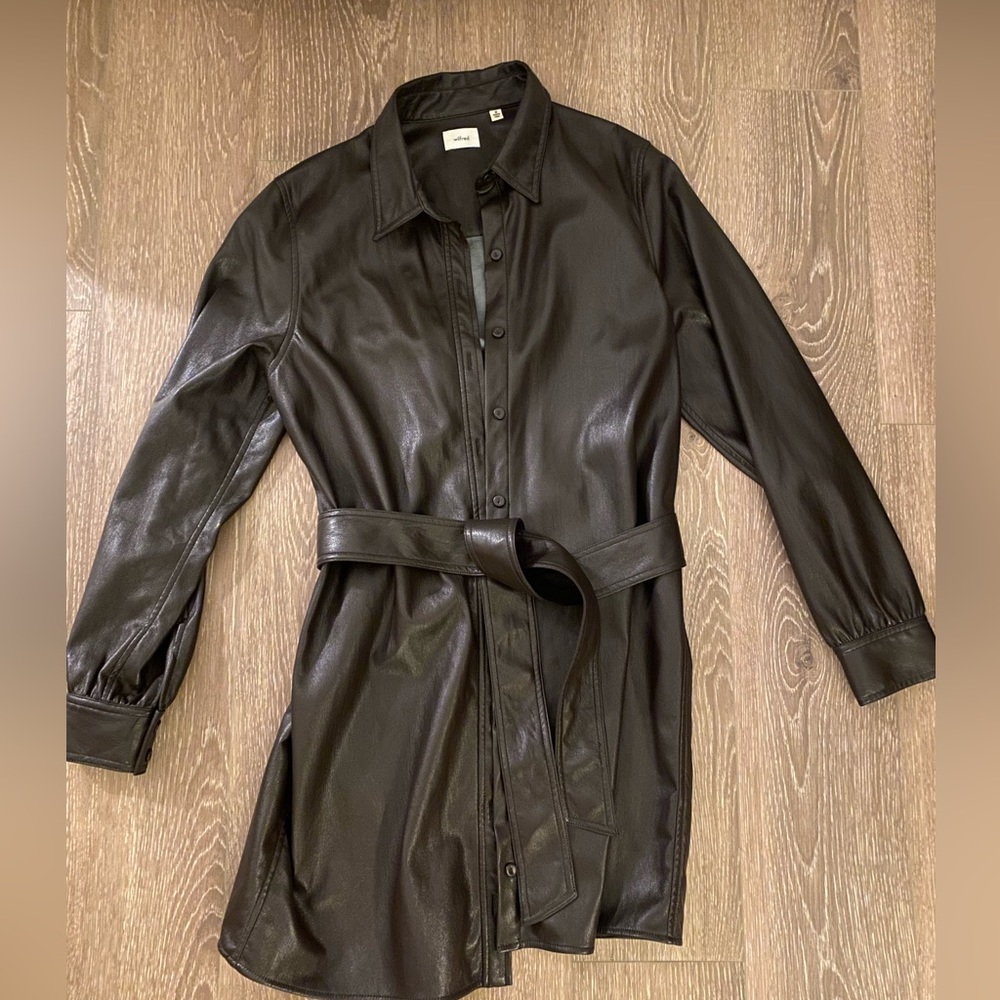 Wilfred leather dress